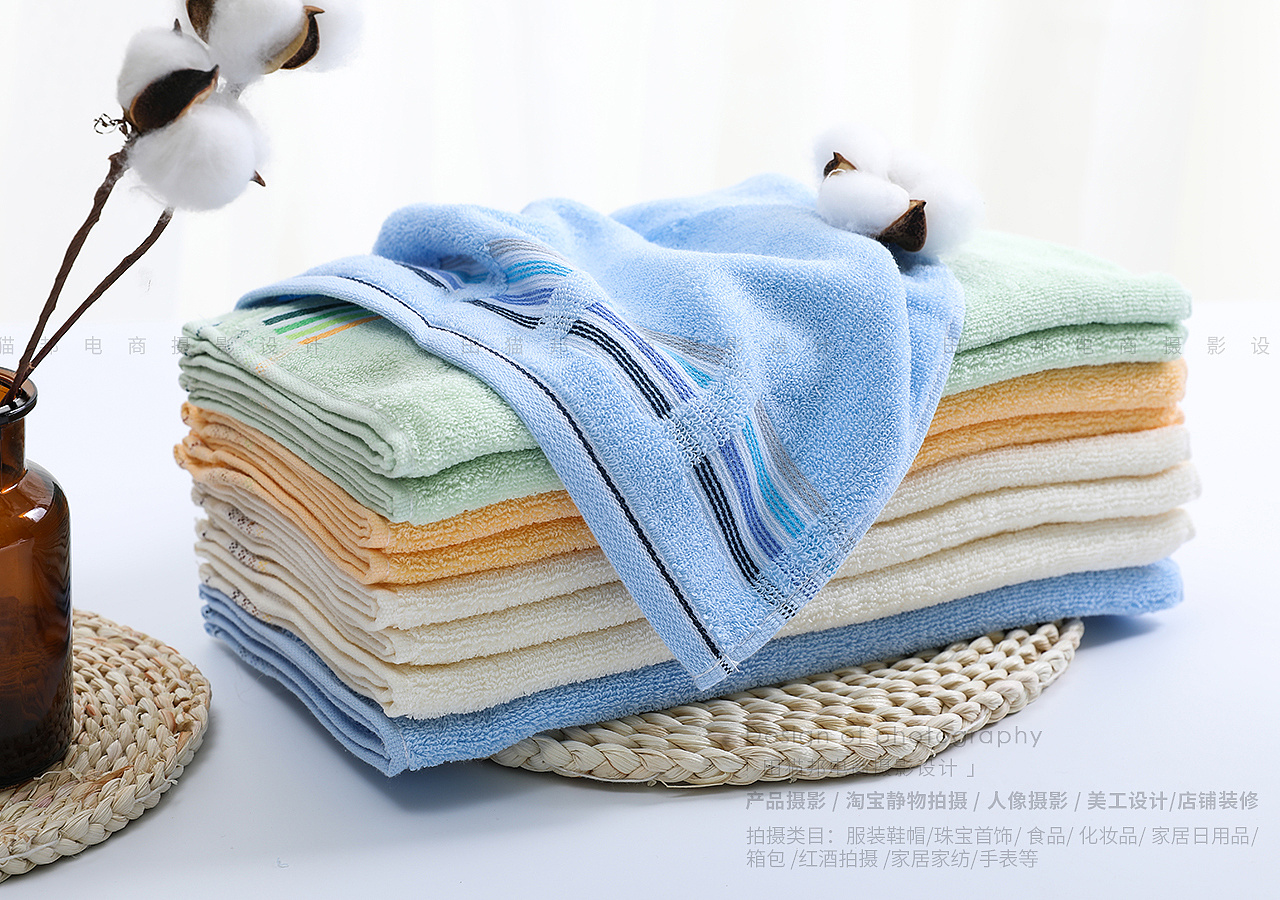 藍色典雅，空間大氣 家居用品海報背景設計指南